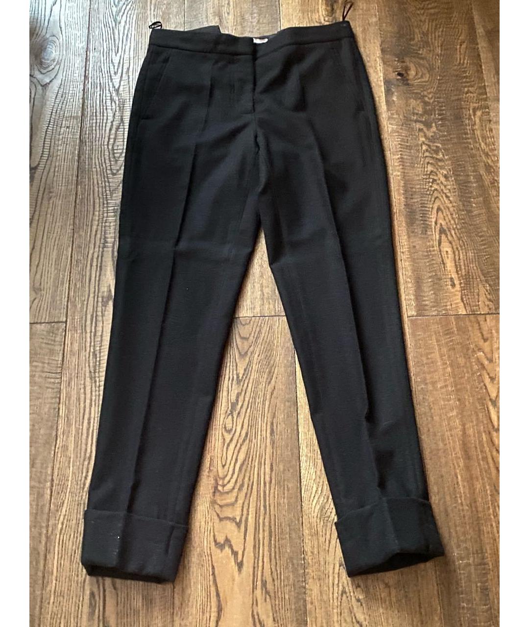 STELLA MCCARTNEY Черные шерстяные брюки узкие, фото 6
