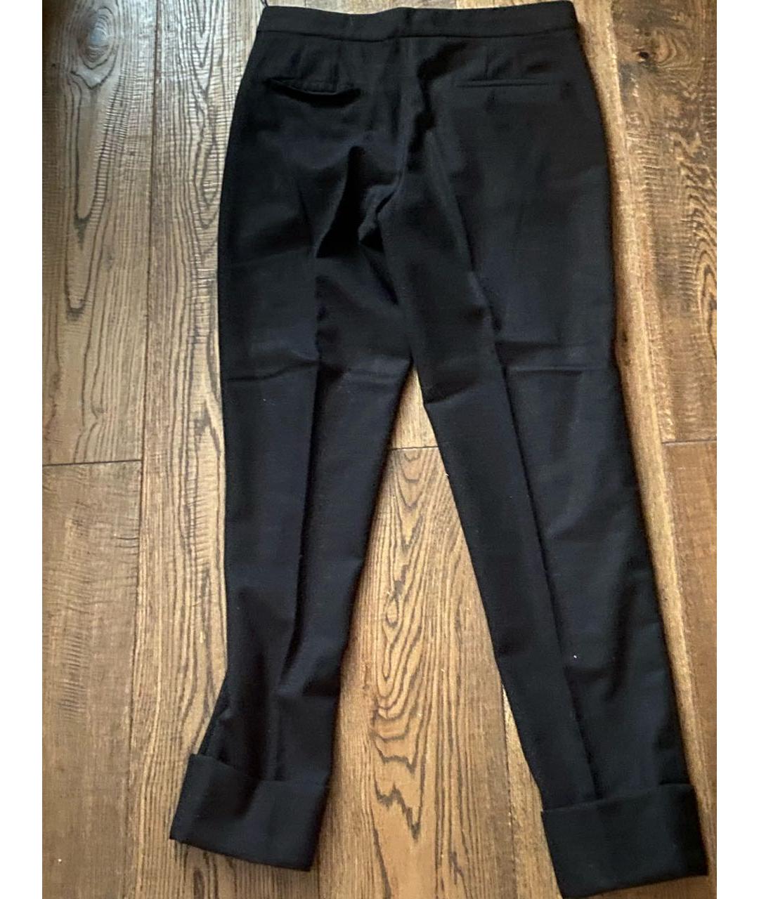 STELLA MCCARTNEY Черные шерстяные брюки узкие, фото 2