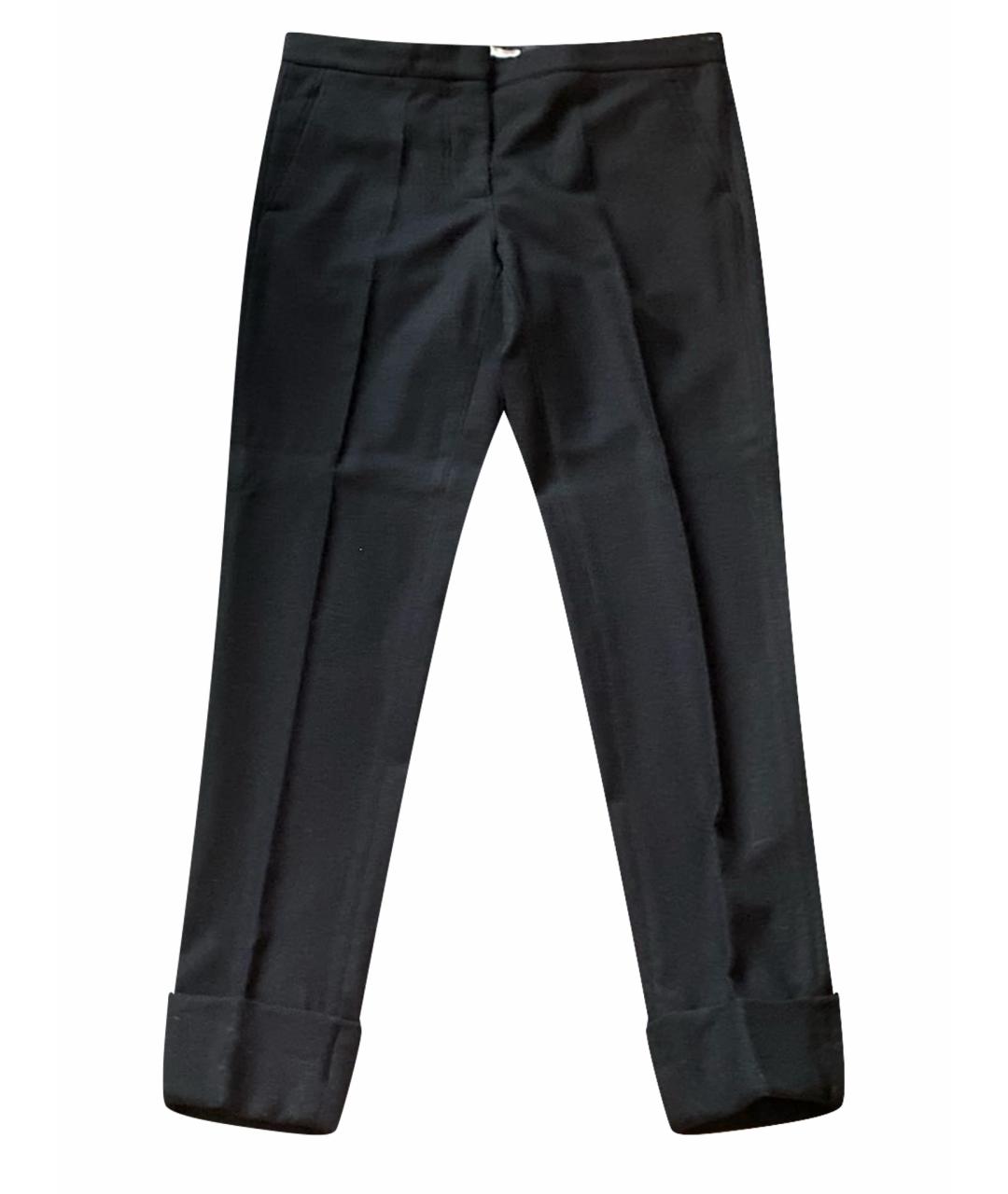 STELLA MCCARTNEY Черные шерстяные брюки узкие, фото 1