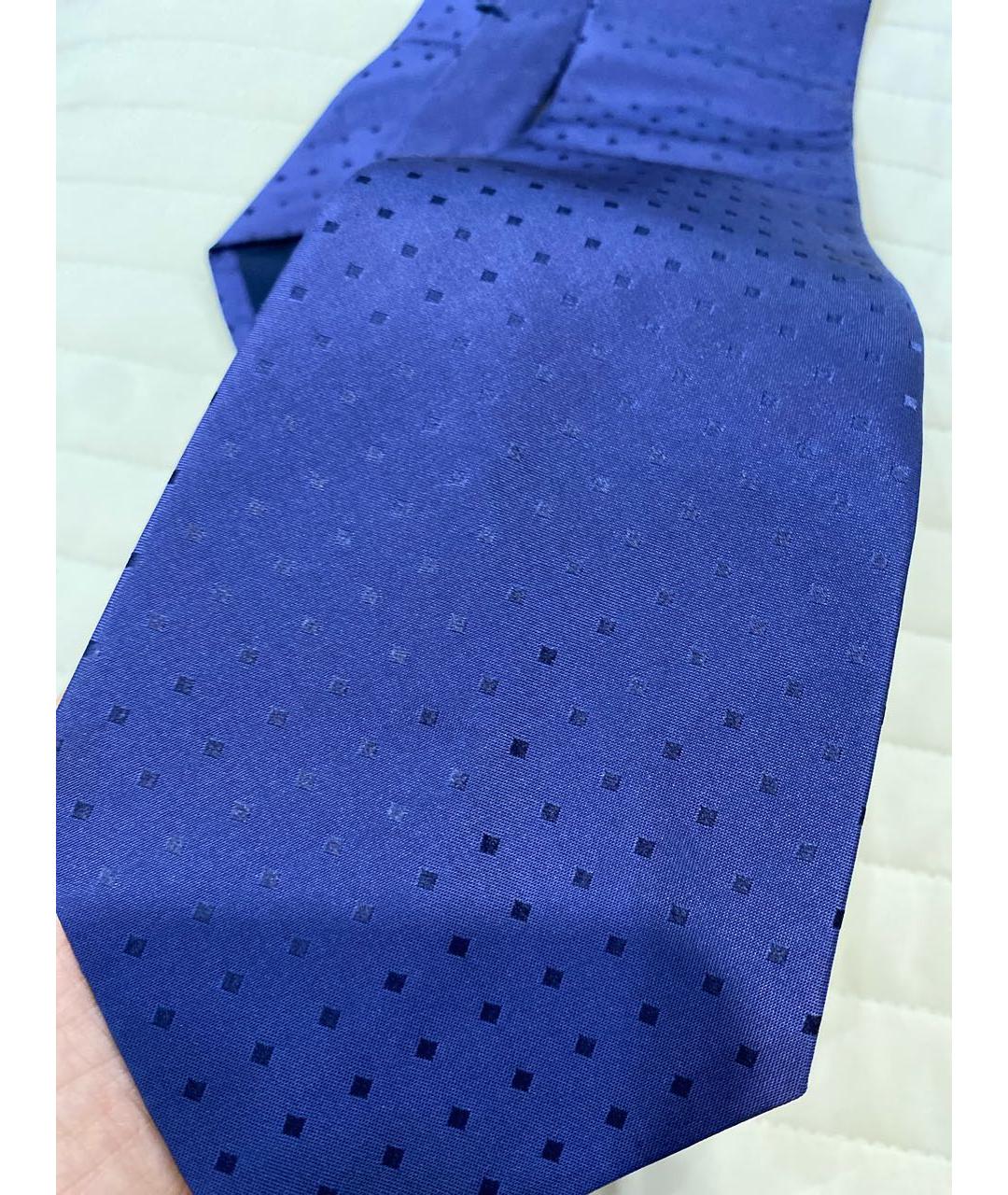 KITON Темно-синий шелковый галстук, фото 4