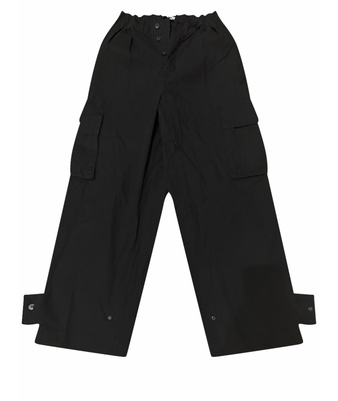 DARKPARK Черные хлопковые повседневные брюки, фото 1