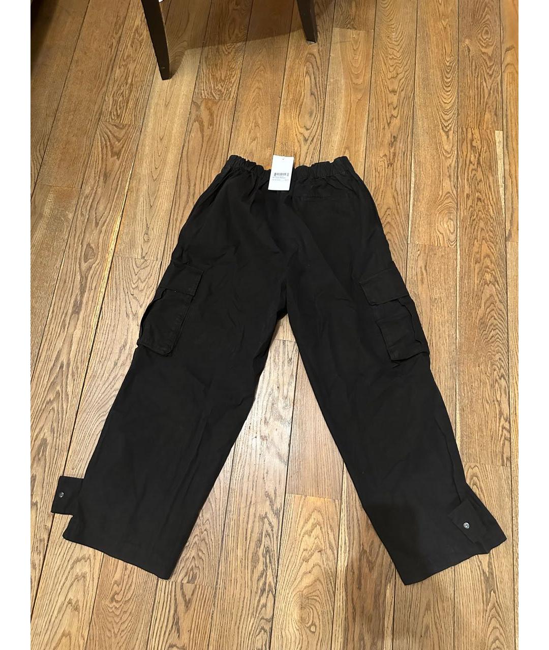 DARKPARK Черные хлопковые повседневные брюки, фото 2