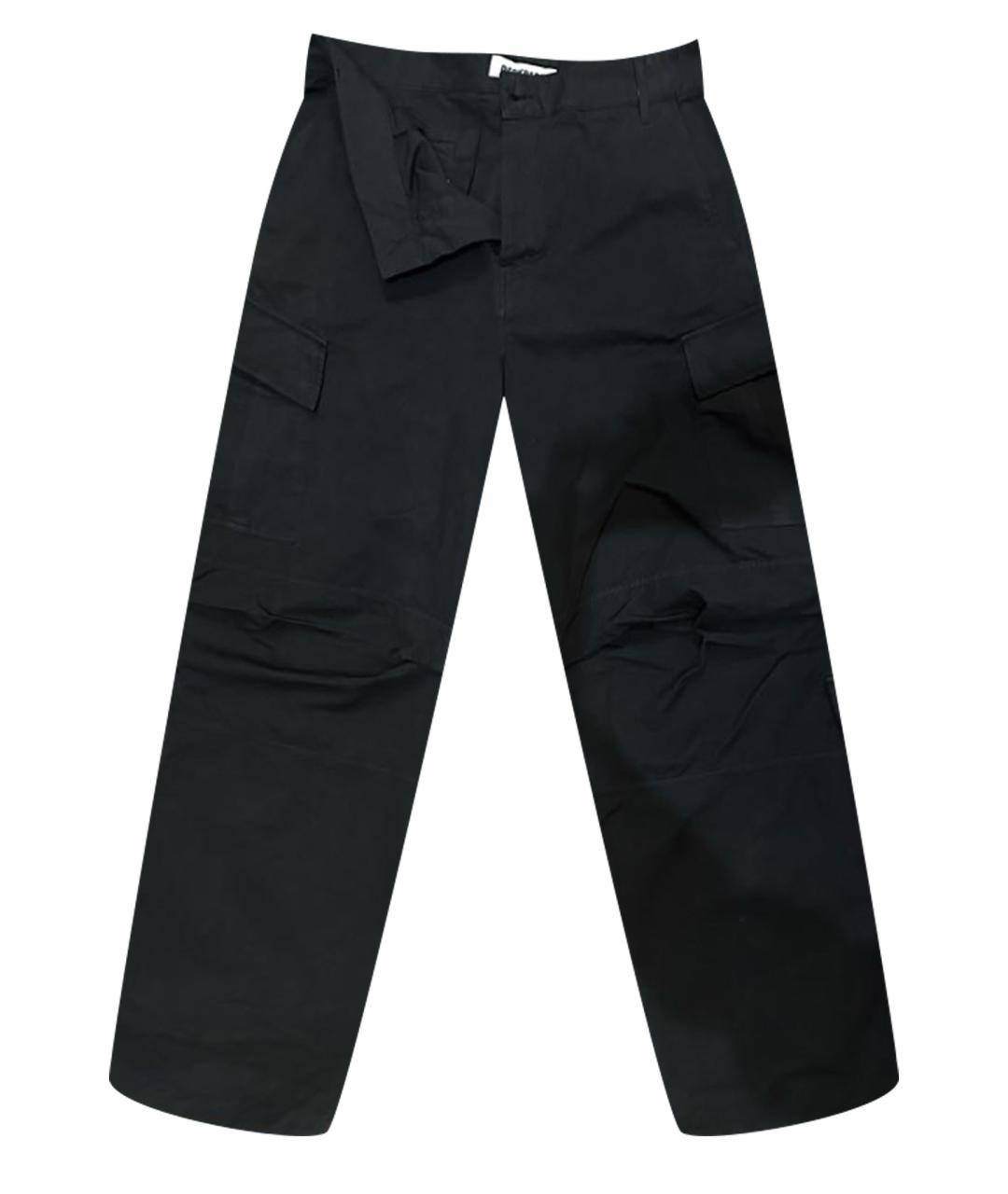 DARKPARK Черные хлопковые повседневные брюки, фото 1