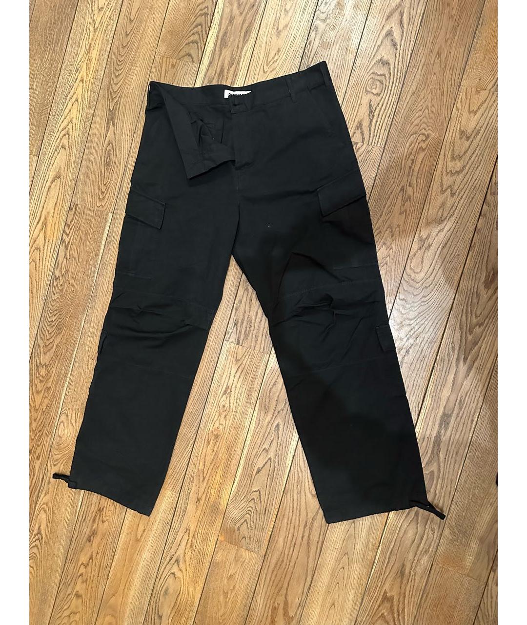 DARKPARK Черные хлопковые повседневные брюки, фото 5