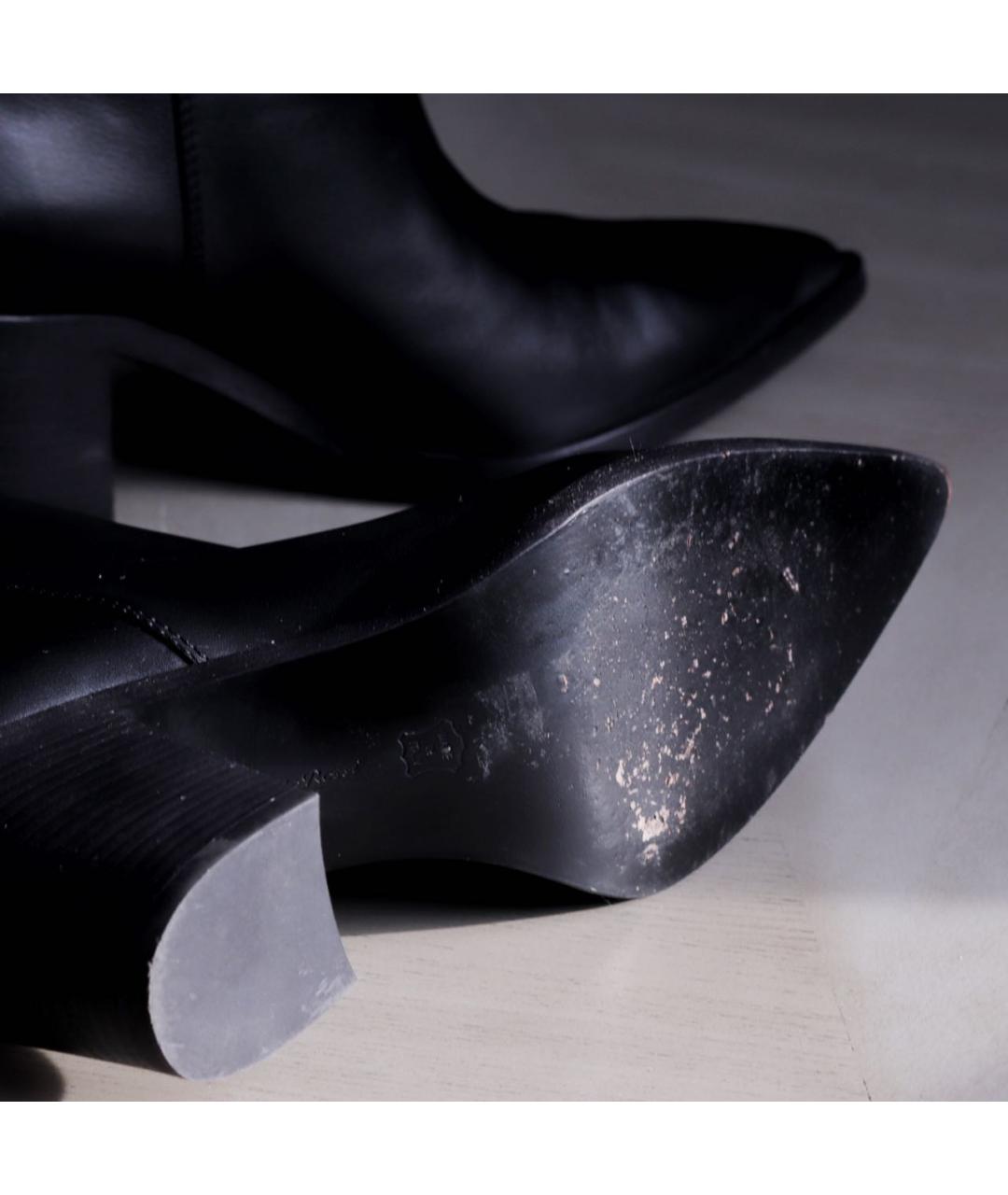 GIANVITO ROSSI Черные кожаные ботфорты, фото 8