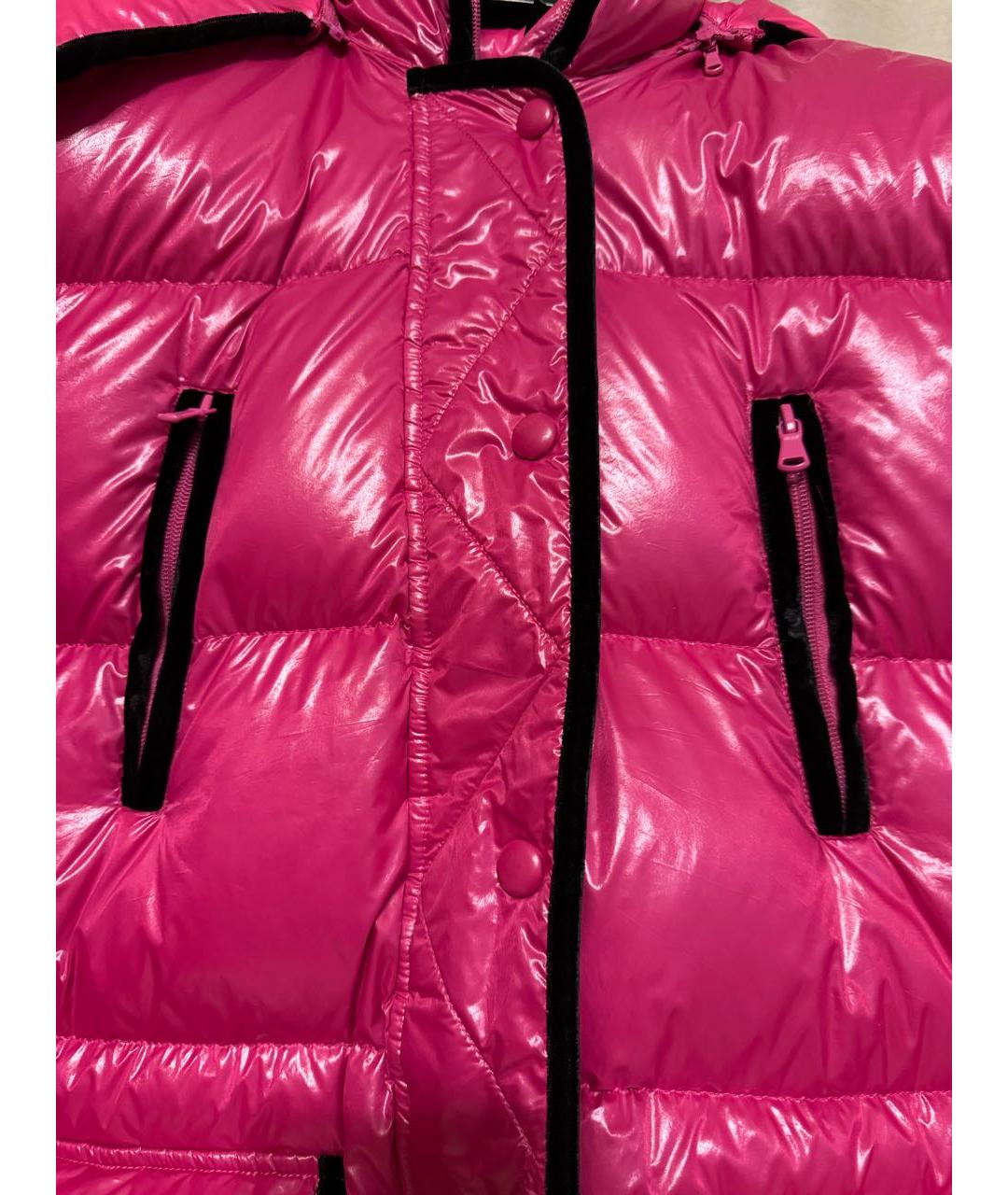 RED VALENTINO Розовый полиэстеровый пуховик, фото 5