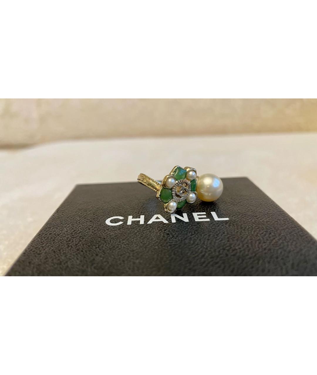 CHANEL Зеленые кольцо, фото 2