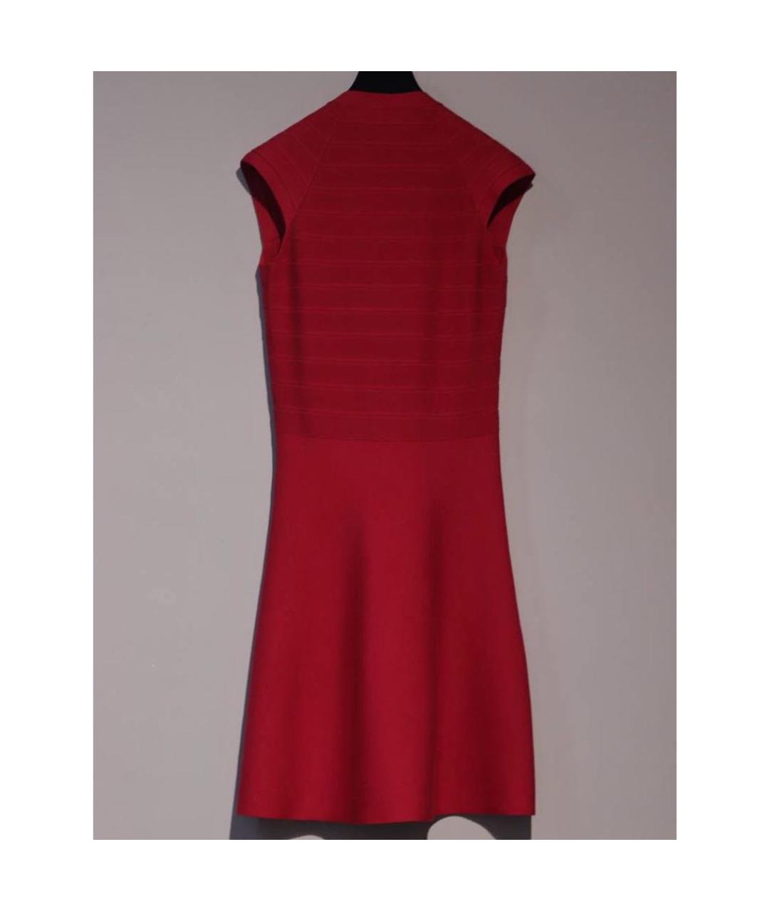 EMPORIO ARMANI Фуксия шерстяное повседневное платье, фото 2
