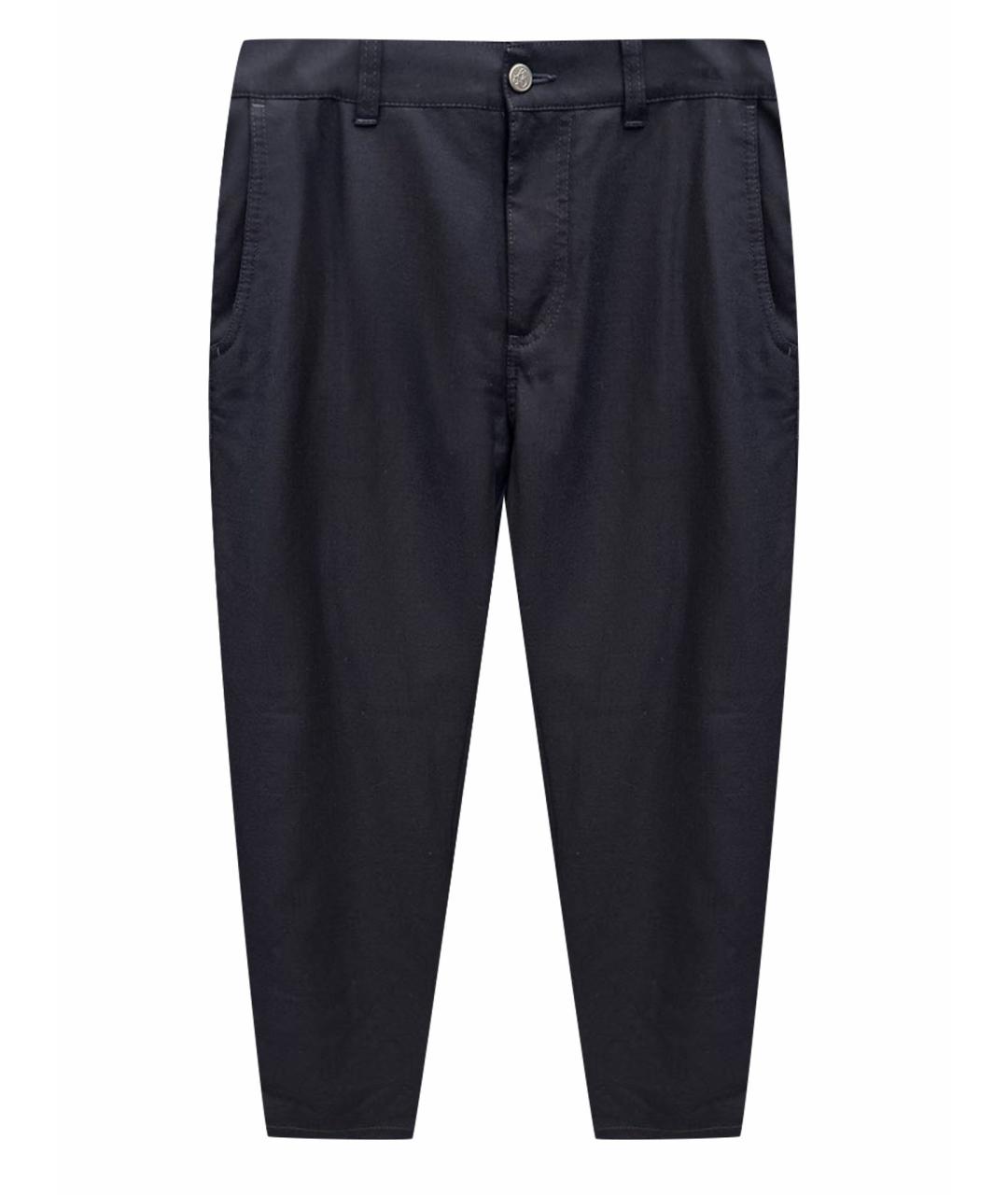 CANALI Темно-синие шерстяные классические брюки, фото 1