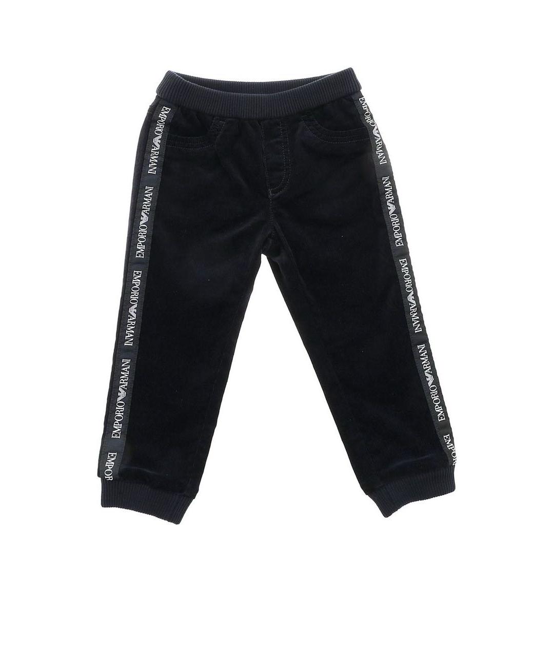 EMPORIO ARMANI Темно-синие хлопковые брюки и шорты, фото 6