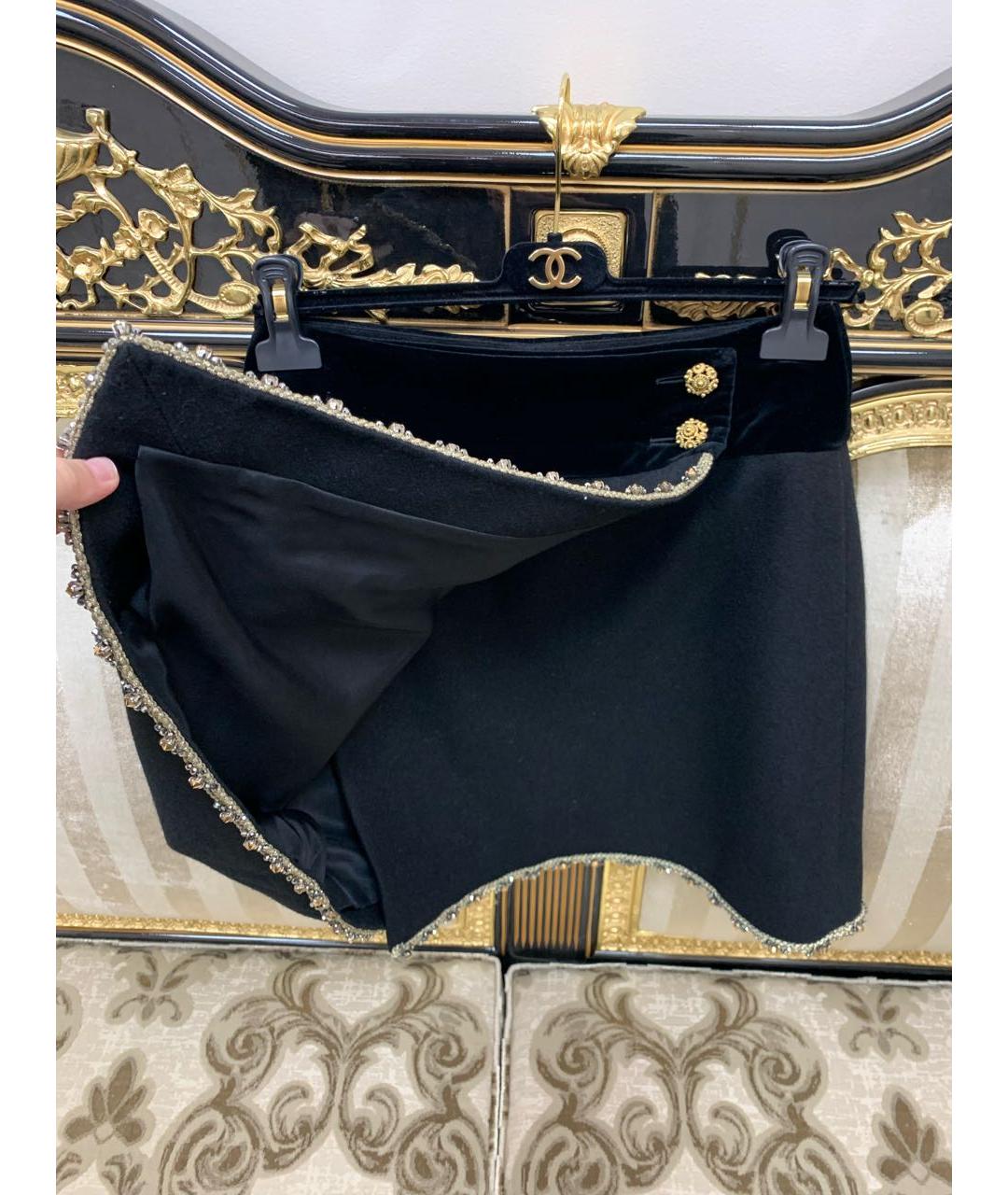 CHANEL Черная юбка миди, фото 7
