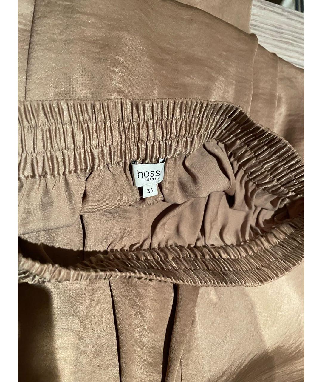 HOSS INTROPIA Коричневая полиэстеровая юбка макси, фото 3