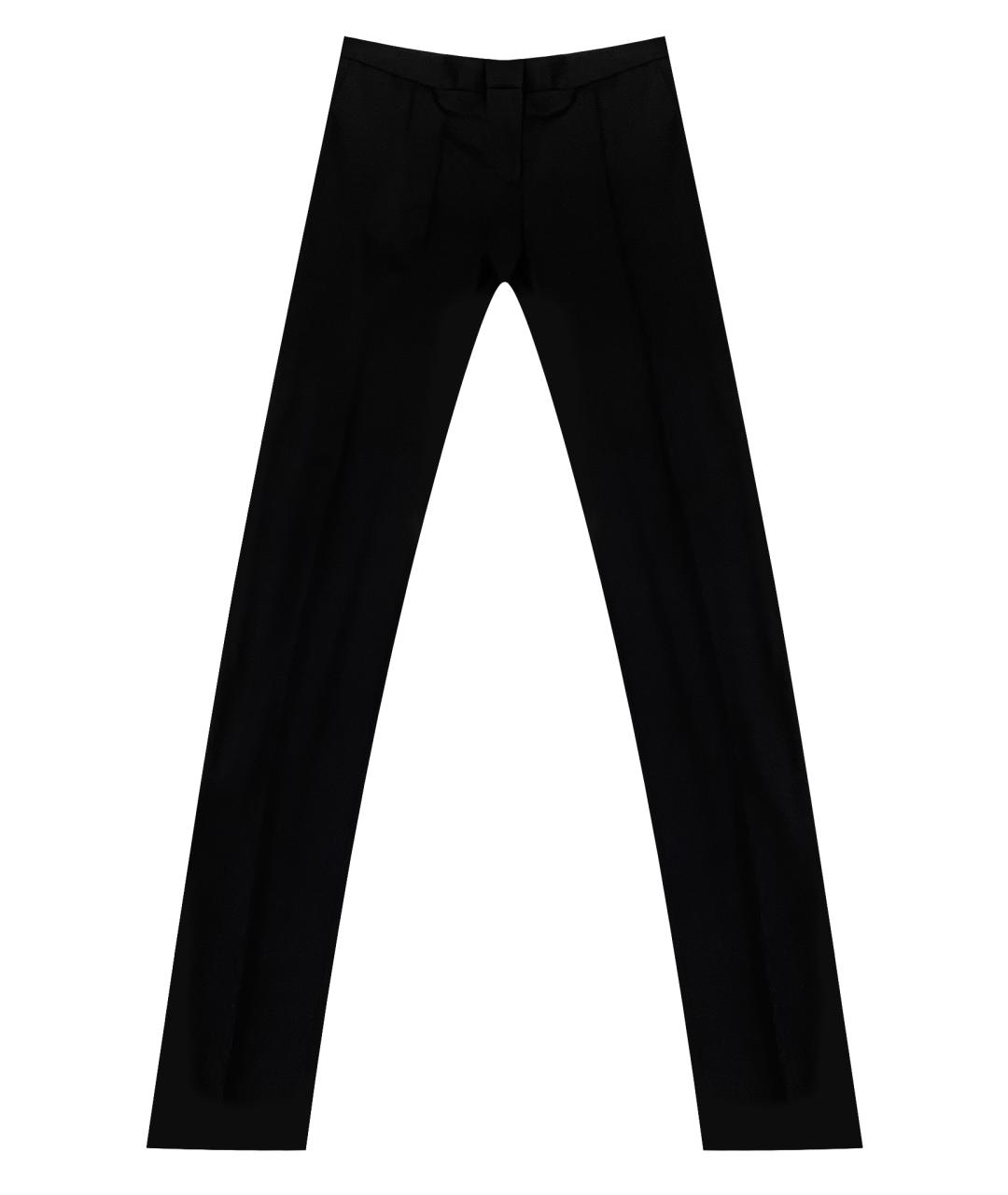 BARBARA BUI Черные шерстяные брюки узкие, фото 1