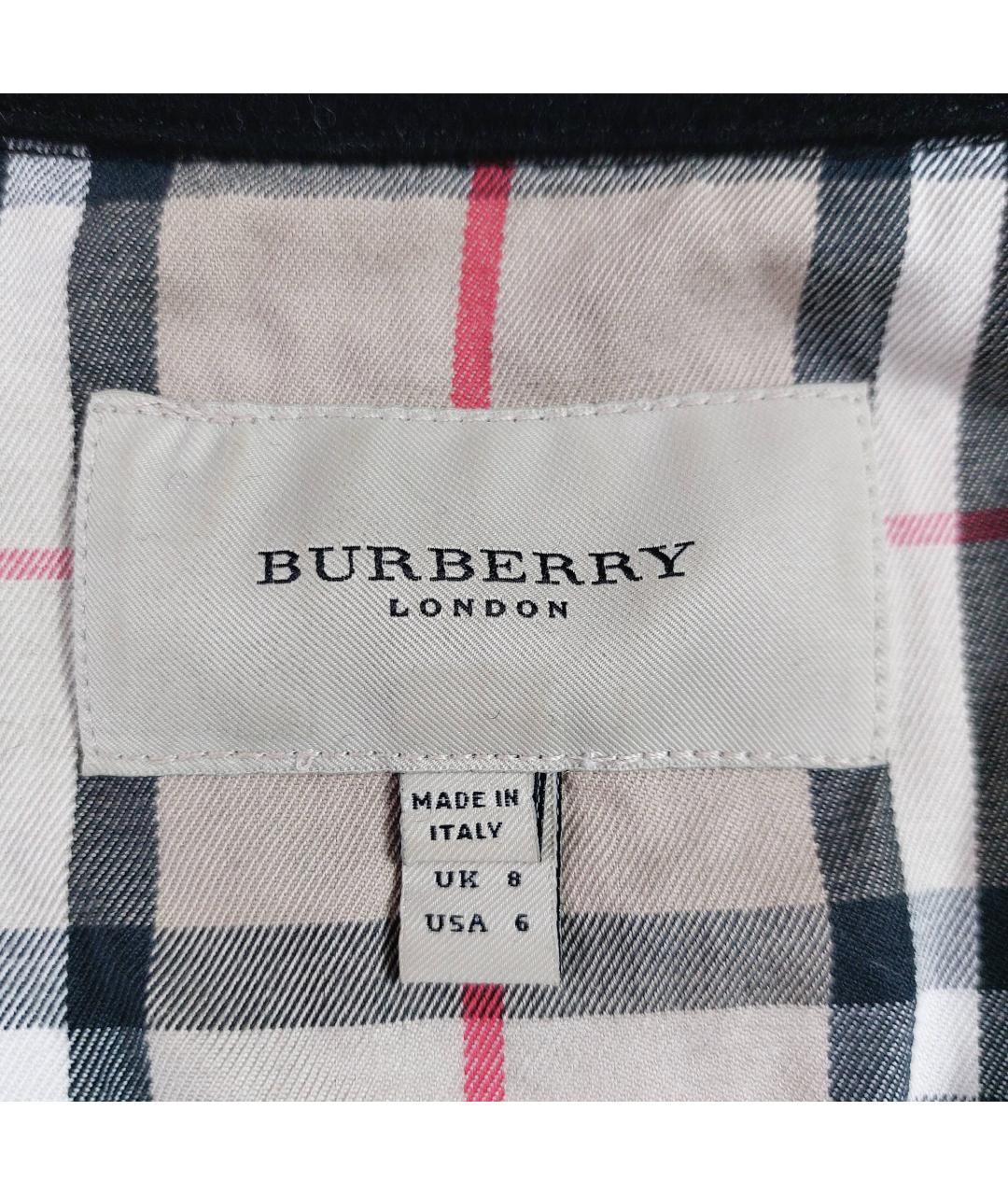 BURBERRY Черная шерстяная жилетка, фото 3