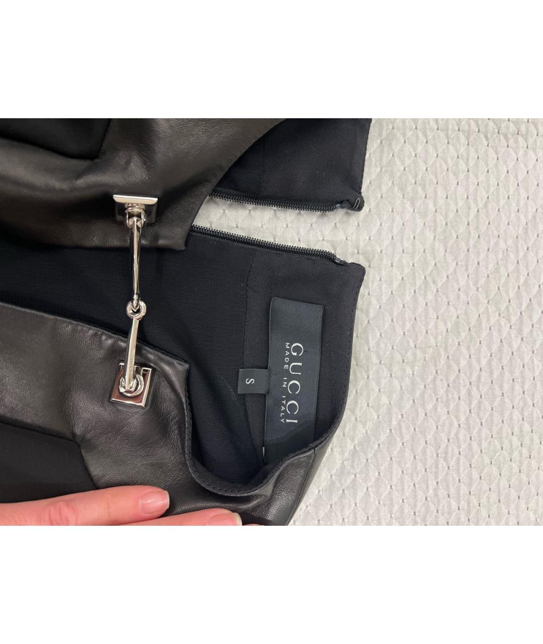 GUCCI Черное вискозное коктейльное платье, фото 3