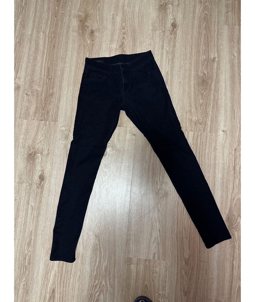 GUCCI Темно-синие хлопко-эластановые джинсы слим, фото 7