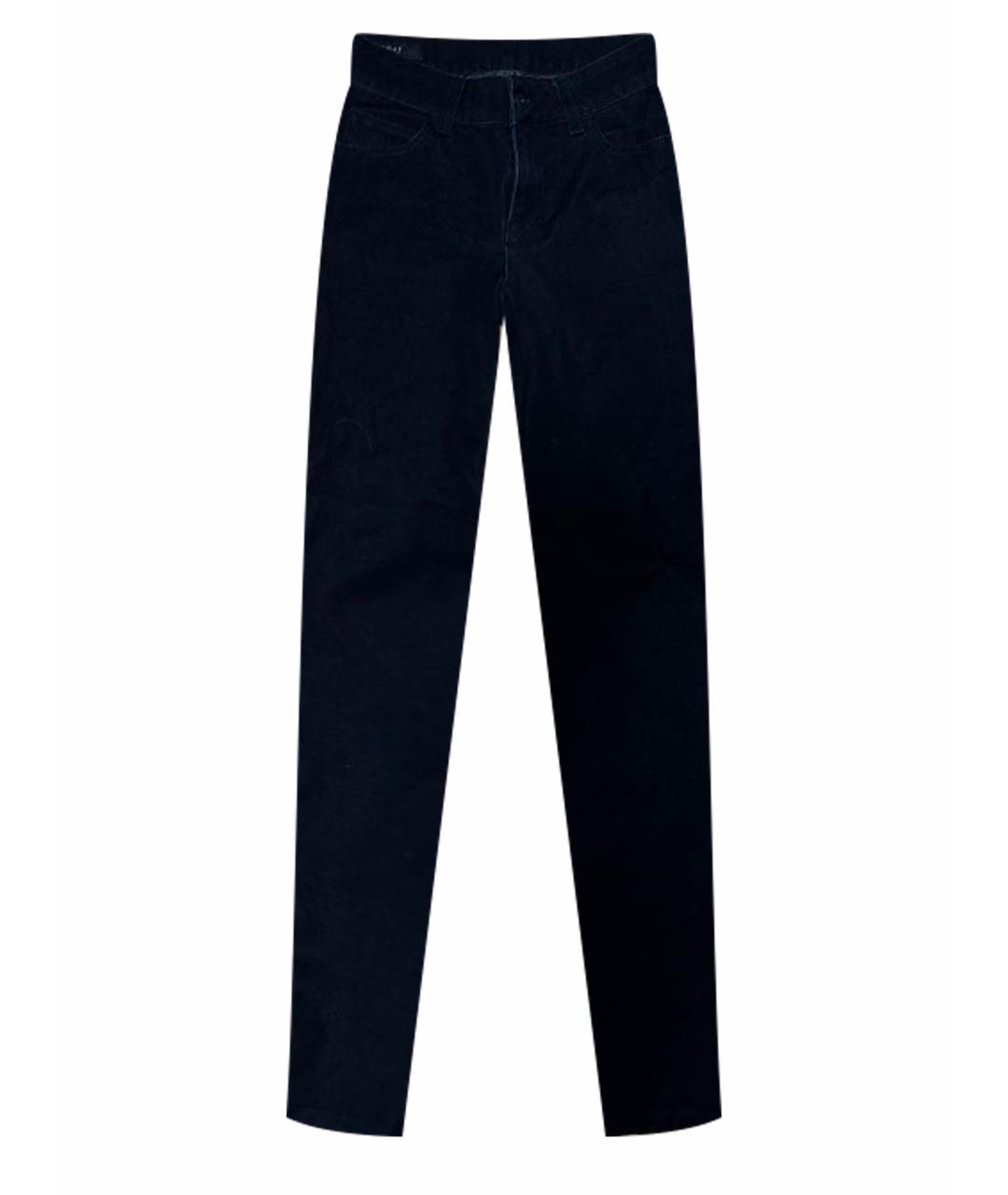 GUCCI Темно-синие хлопко-эластановые джинсы слим, фото 1