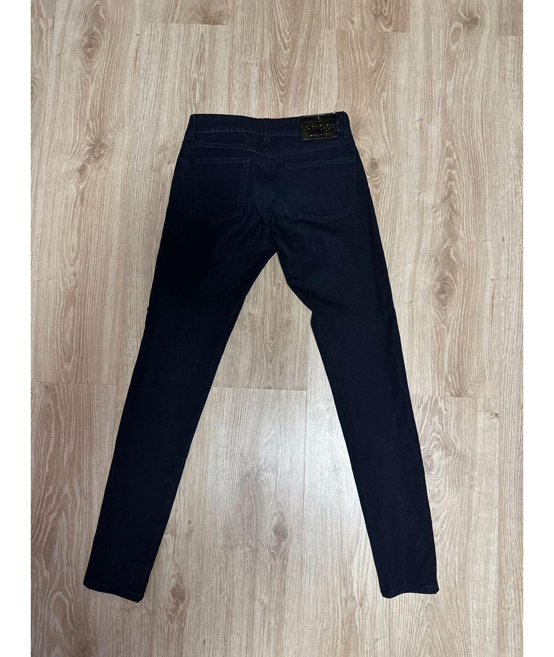 GUCCI Темно-синие хлопко-эластановые джинсы слим, фото 2
