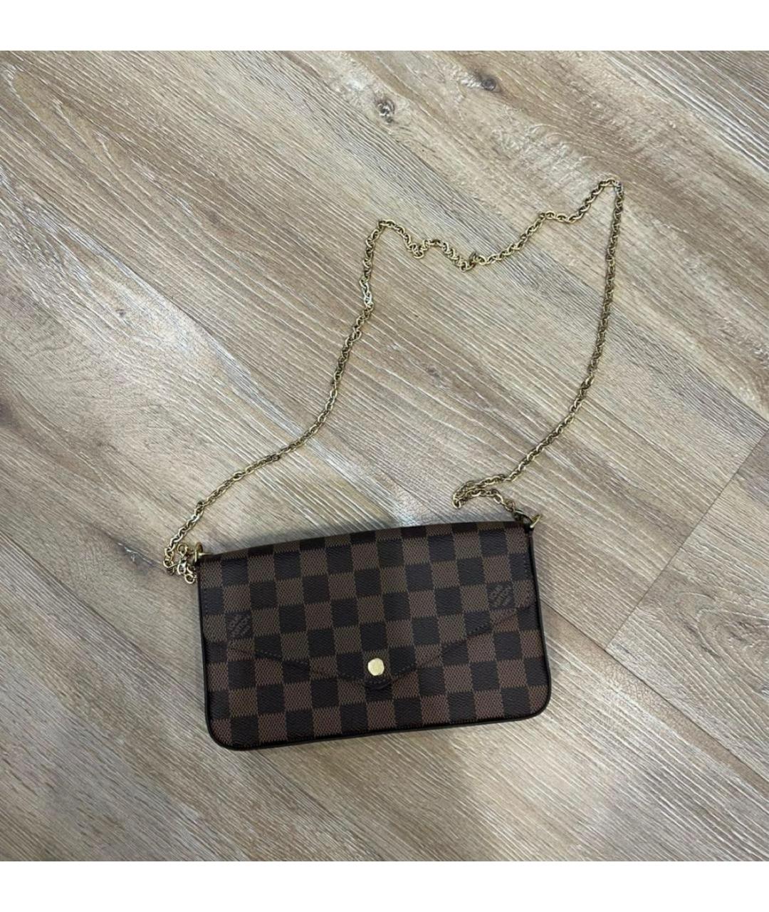 LOUIS VUITTON PRE-OWNED Коричневая сумка через плечо, фото 5