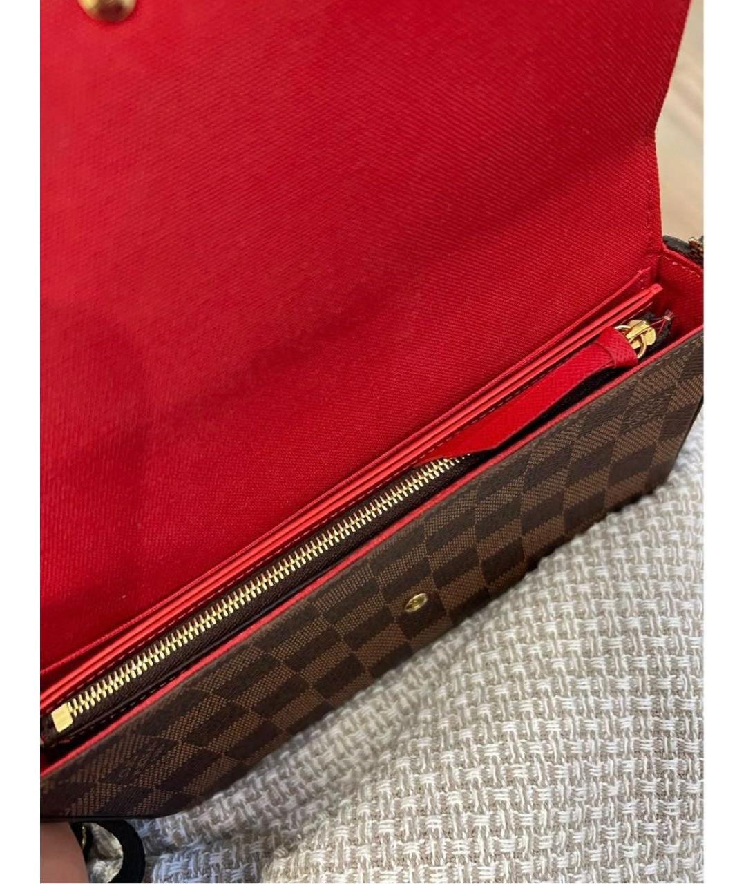 LOUIS VUITTON PRE-OWNED Коричневая сумка через плечо, фото 4