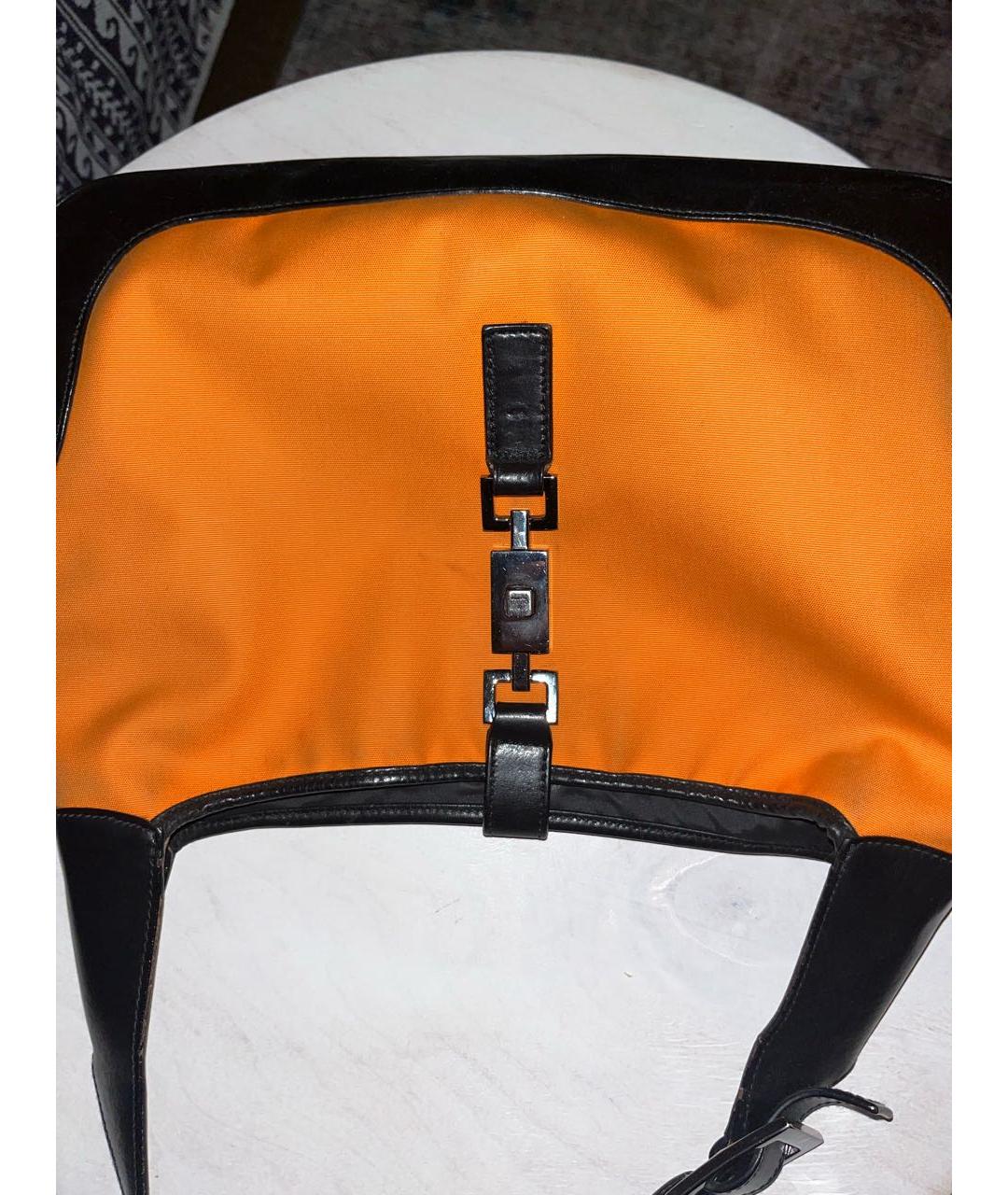 GUCCI Оранжевая тканевая сумка через плечо, фото 2