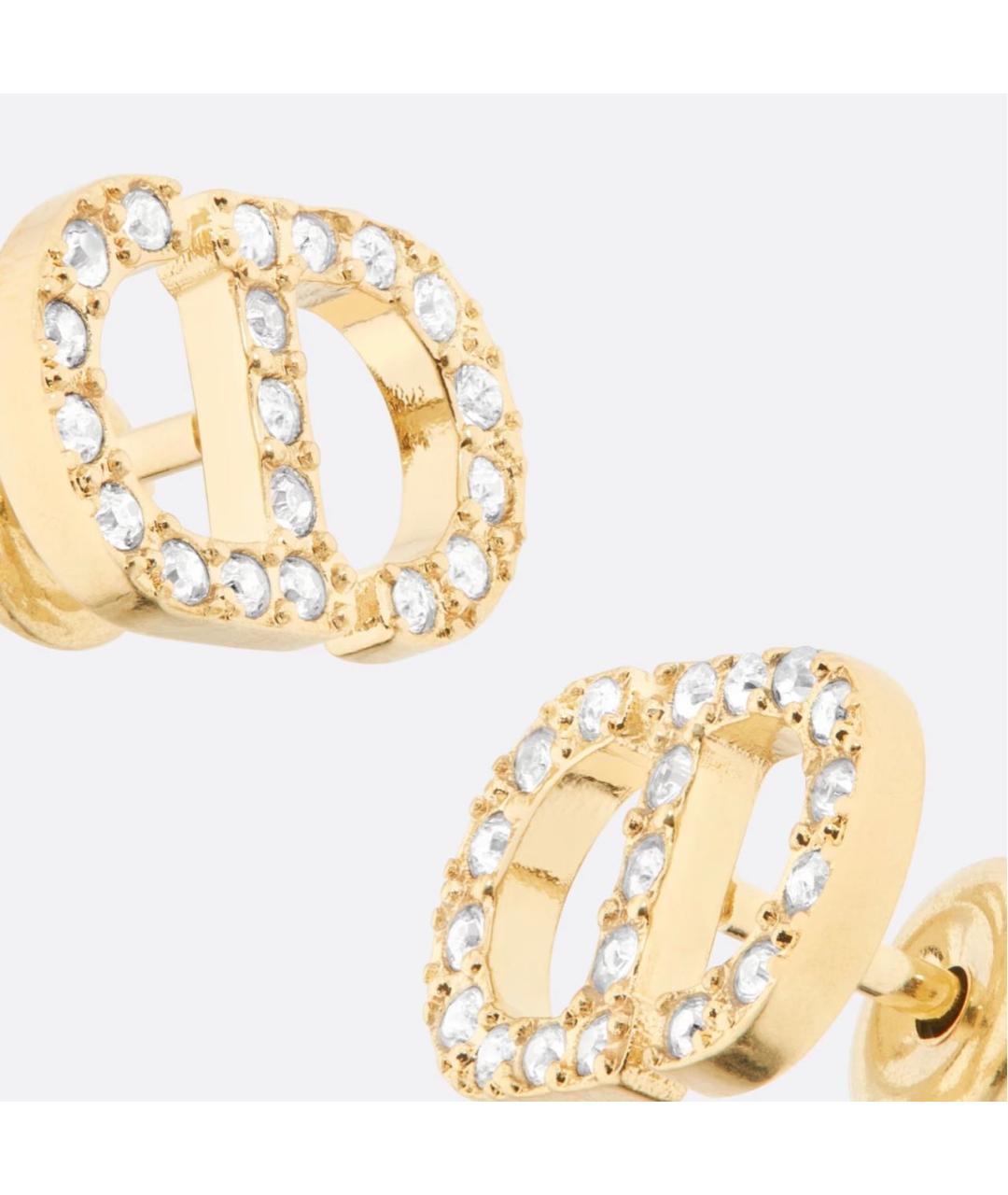 CHRISTIAN DIOR Золотые металлические серьги, фото 4