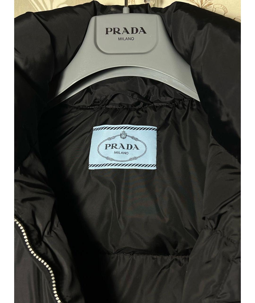 PRADA Черная полиамидовая куртка, фото 3