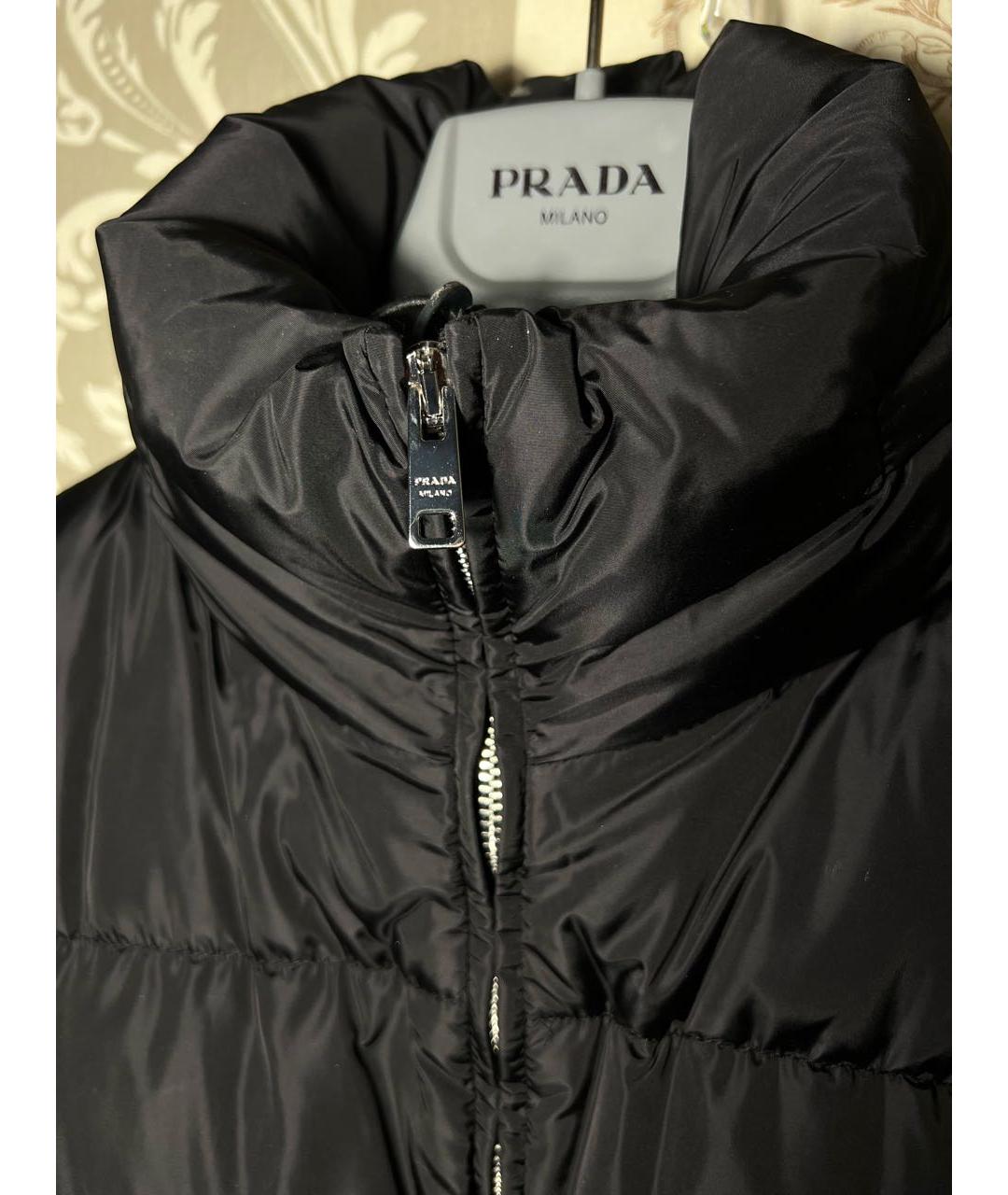 PRADA Черная полиамидовая куртка, фото 4