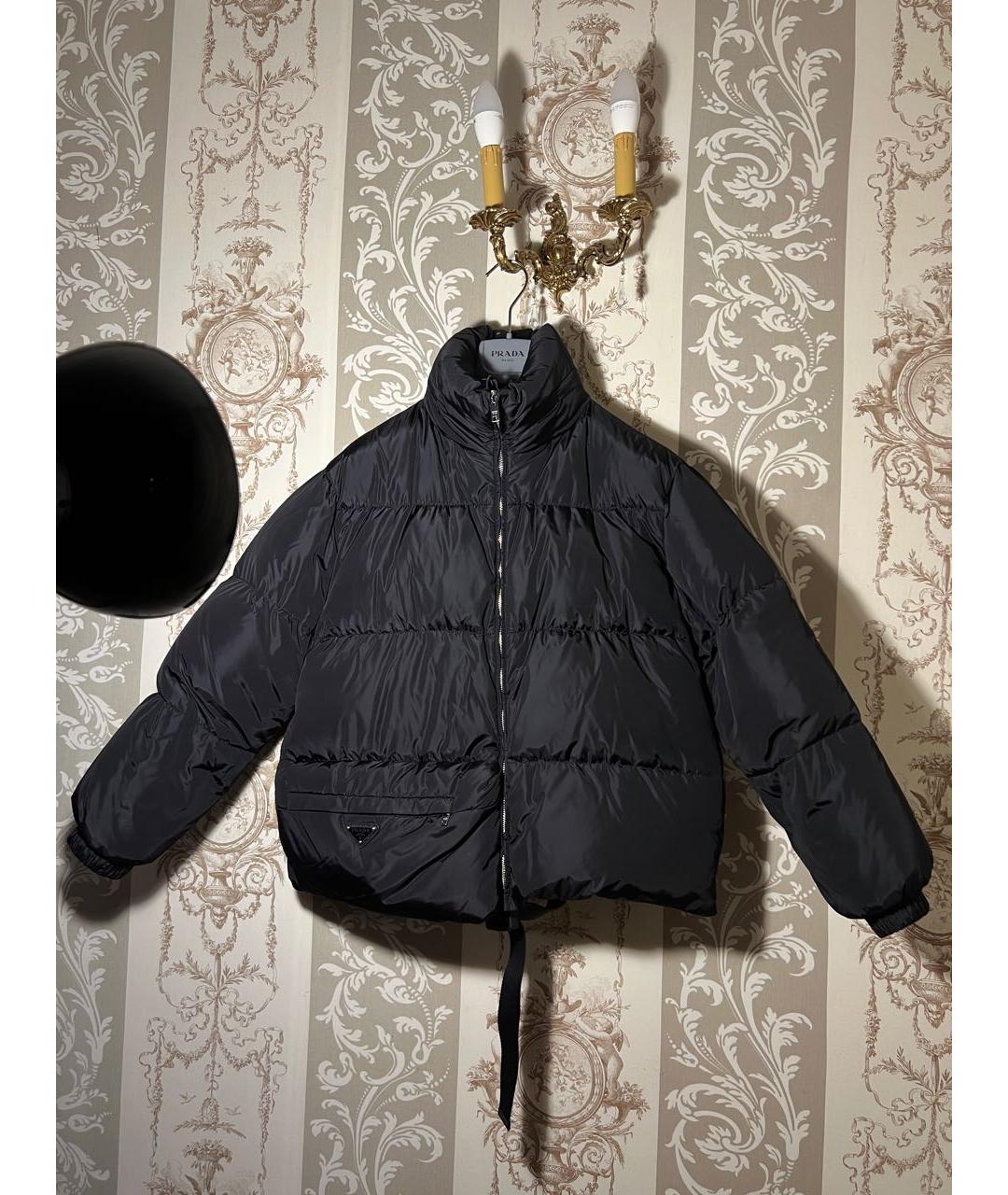PRADA Черная полиамидовая куртка, фото 9