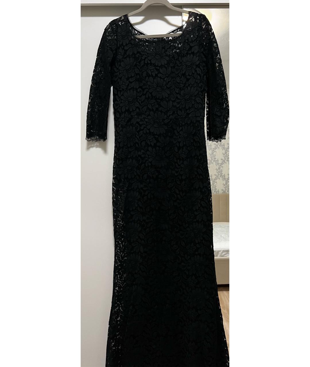 DOLCE&GABBANA Черное кружевное вечернее платье, фото 4