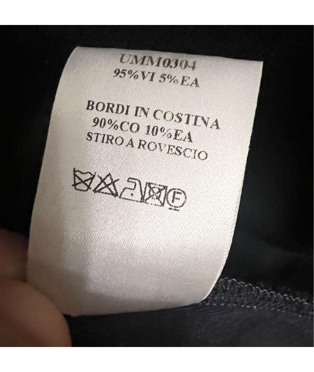 KITON Темно-синий вискозный джемпер / свитер, фото 8