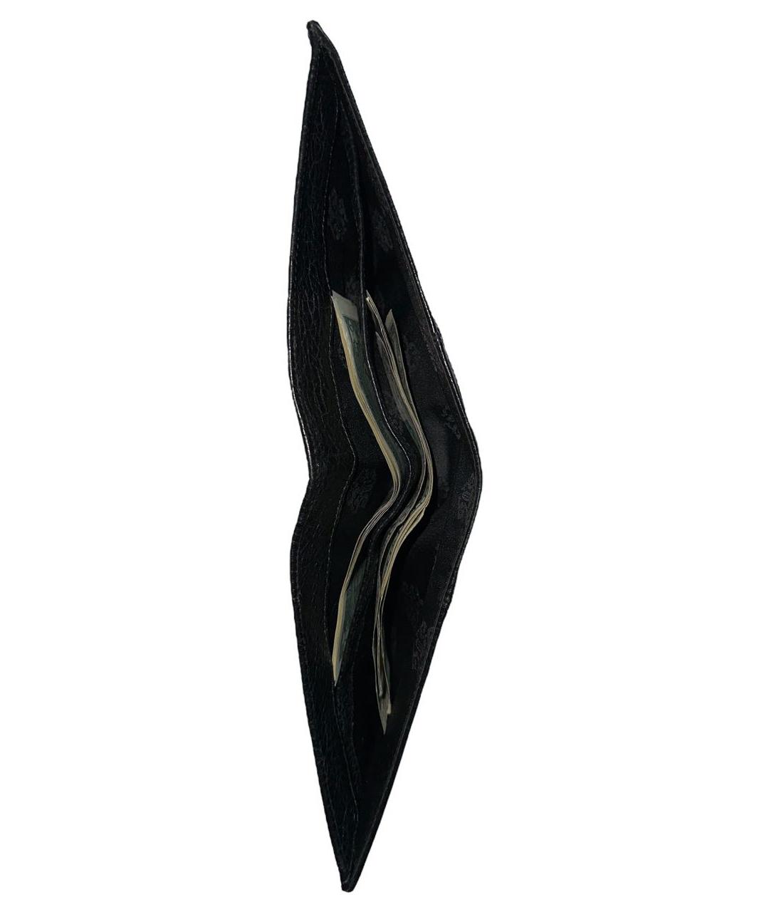 CHROME HEARTS Черный кожаный кошелек, фото 3