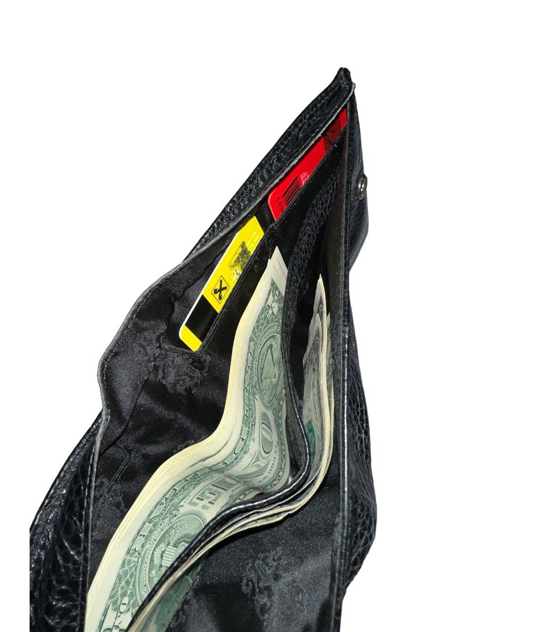 CHROME HEARTS Черный кожаный кошелек, фото 5