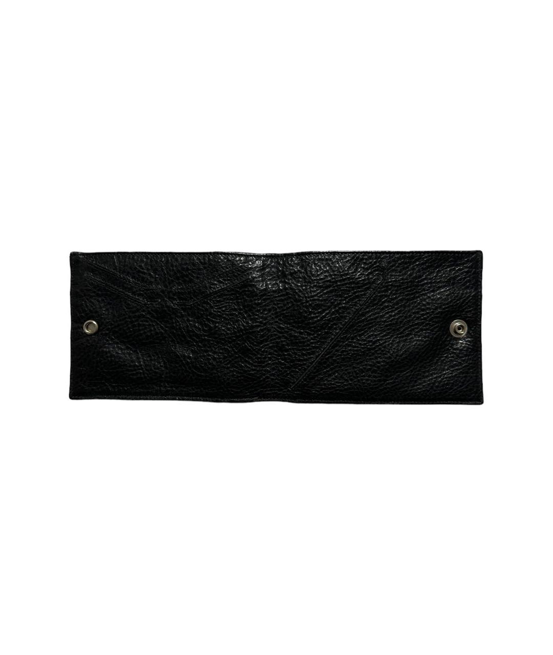 CHROME HEARTS Черный кожаный кошелек, фото 2
