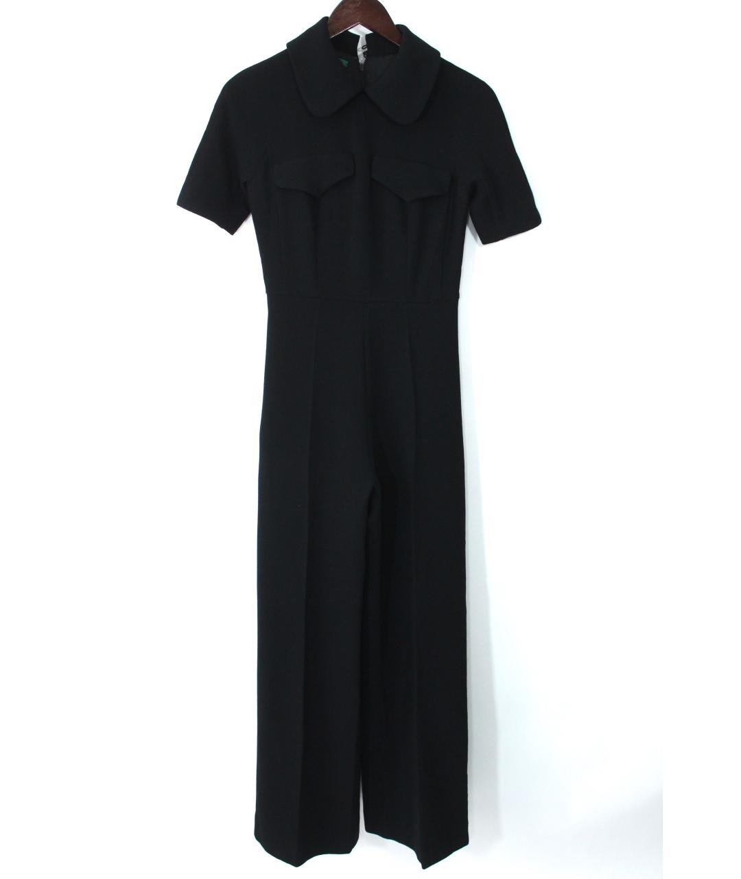 EMILIA WICKSTEAD Черное шерстяное вечернее платье, фото 2