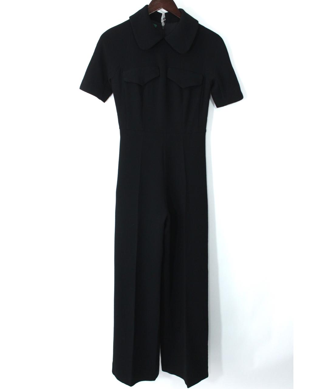 EMILIA WICKSTEAD Черное шерстяное вечернее платье, фото 10