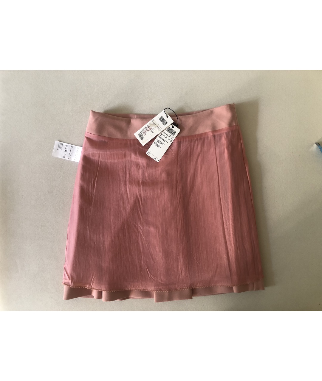 MARC CAIN Розовая полиэстеровая юбка мини, фото 6
