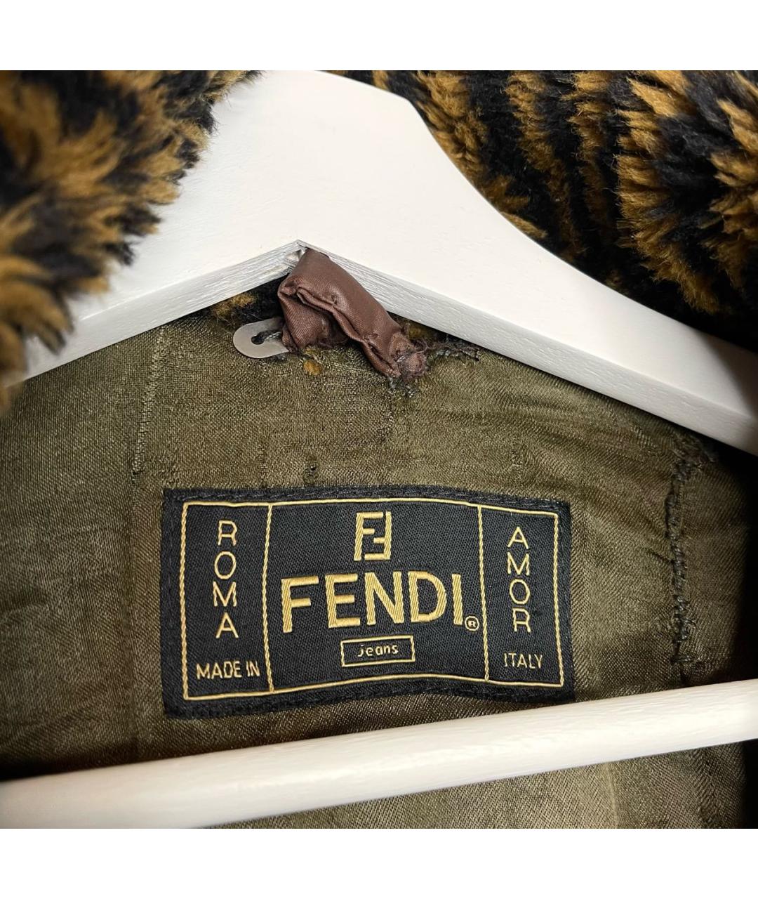 FENDI Коричневая шуба, фото 2