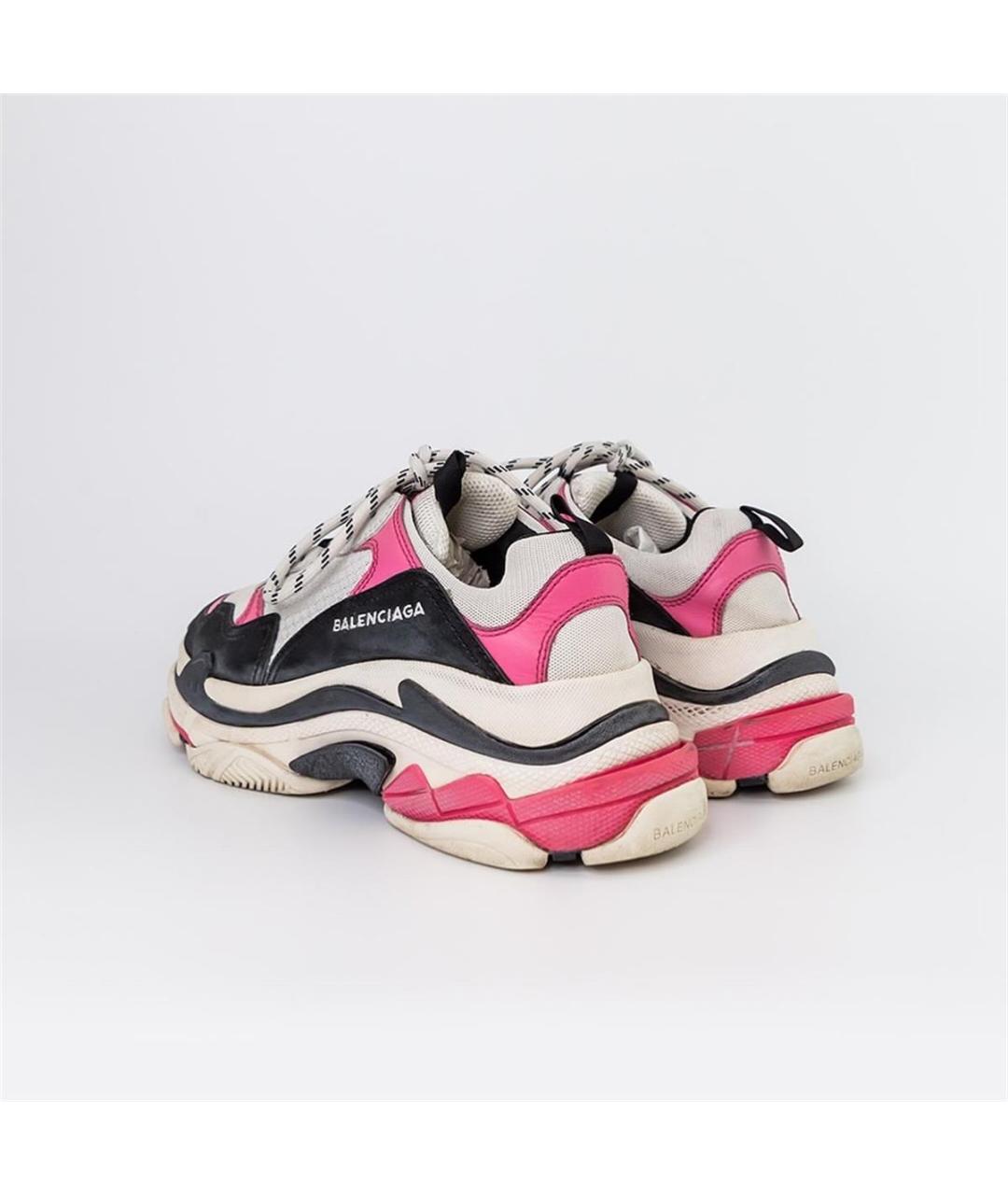 BALENCIAGA Розовые кожаные кроссовки, фото 4