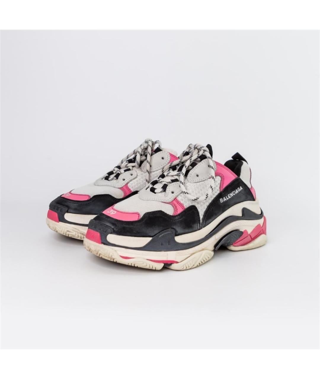 BALENCIAGA Розовые кожаные кроссовки, фото 2