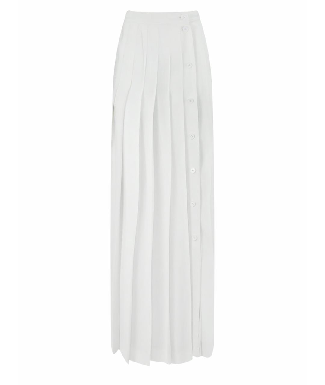 HERMES PRE-OWNED Белая шелковая юбка миди, фото 1