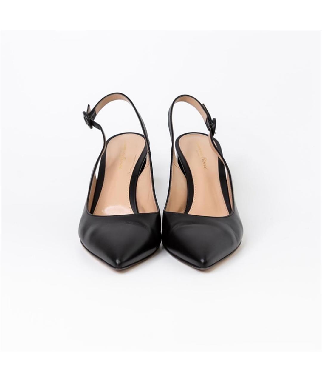 GIANVITO ROSSI Черные кожаные туфли, фото 3