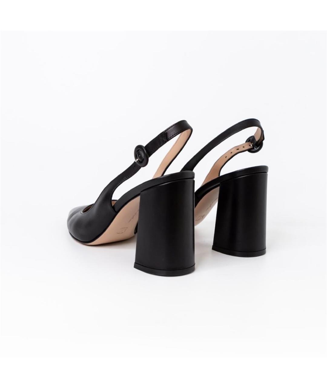 GIANVITO ROSSI Черные кожаные туфли, фото 4