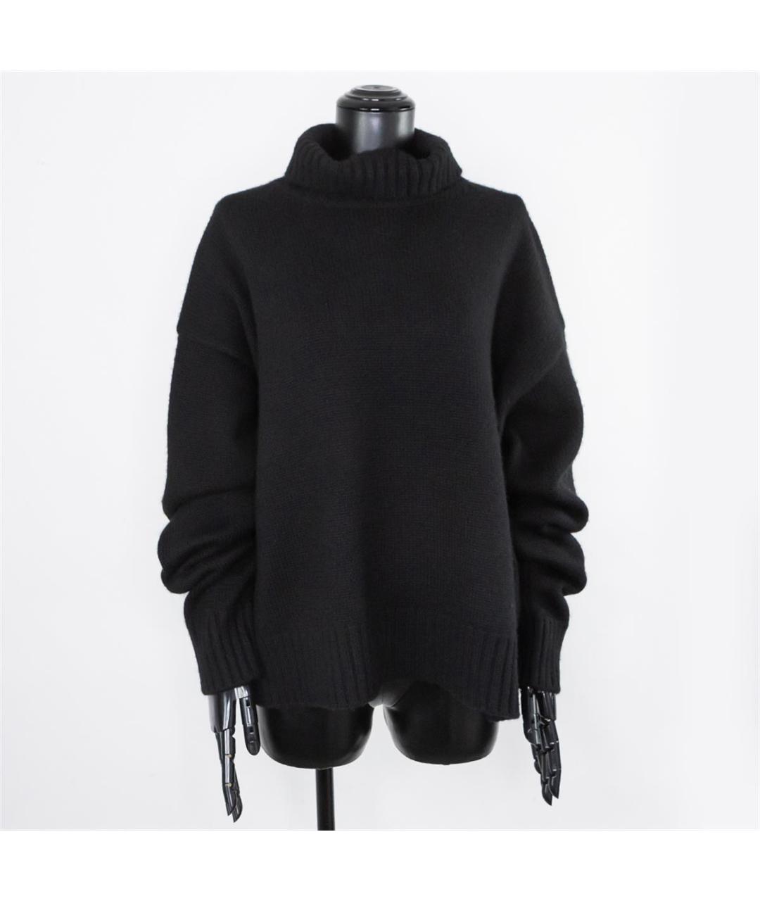 JIL SANDER Черный кашемировый джемпер / свитер, фото 4