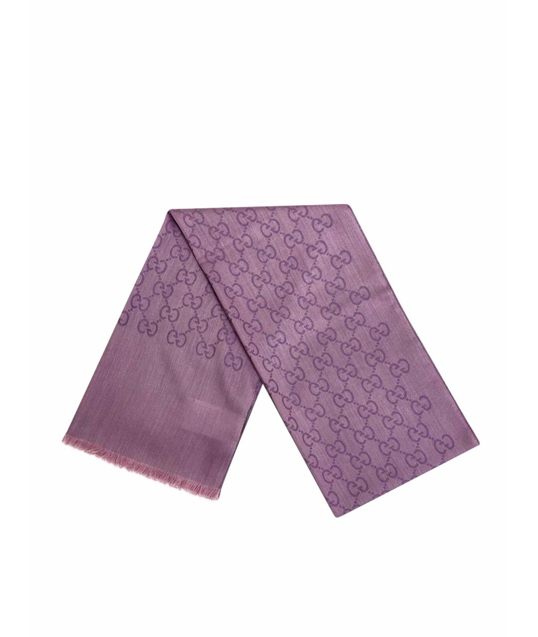 GUCCI Фиолетовый шарф, фото 1