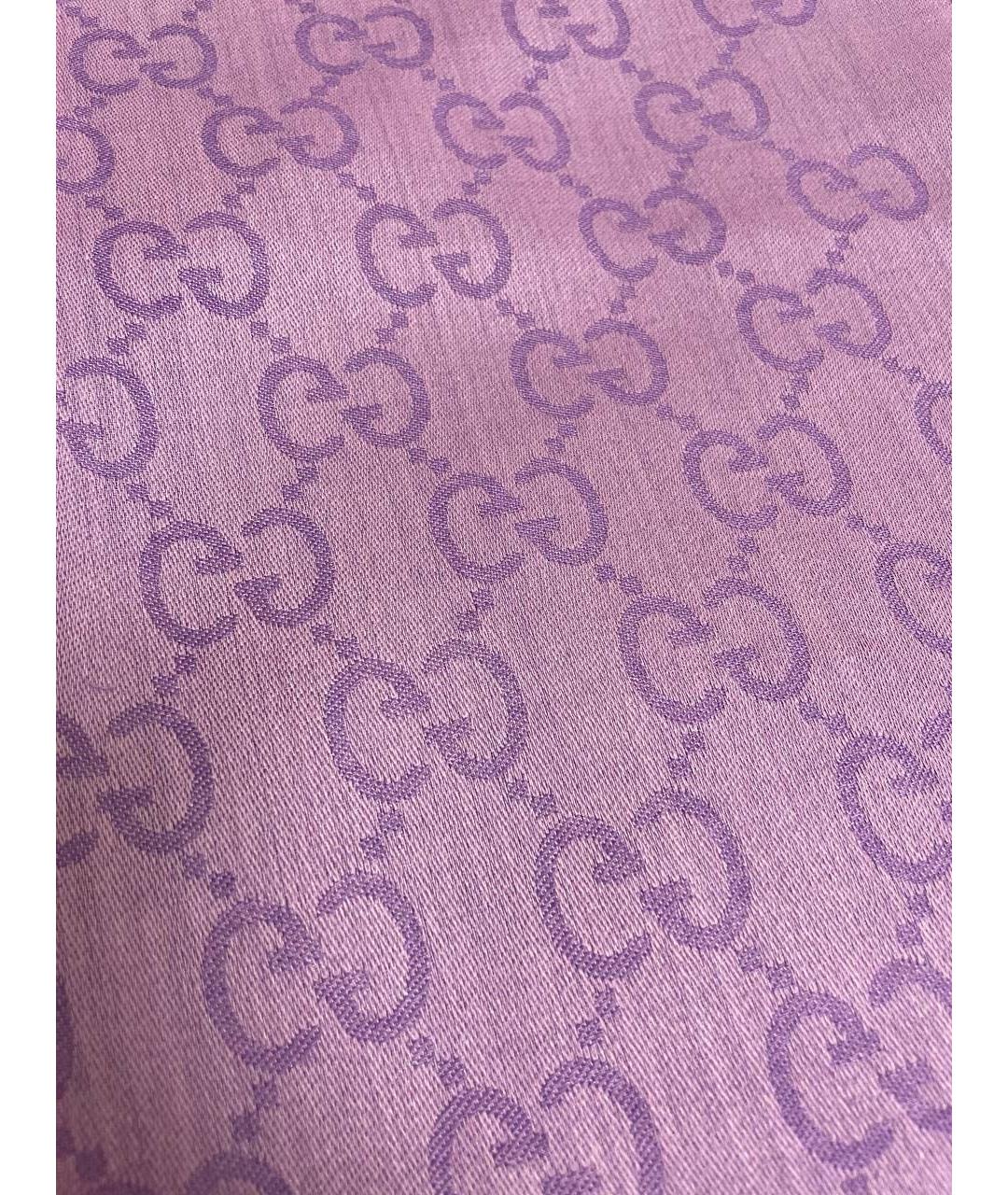 GUCCI Фиолетовый шарф, фото 4