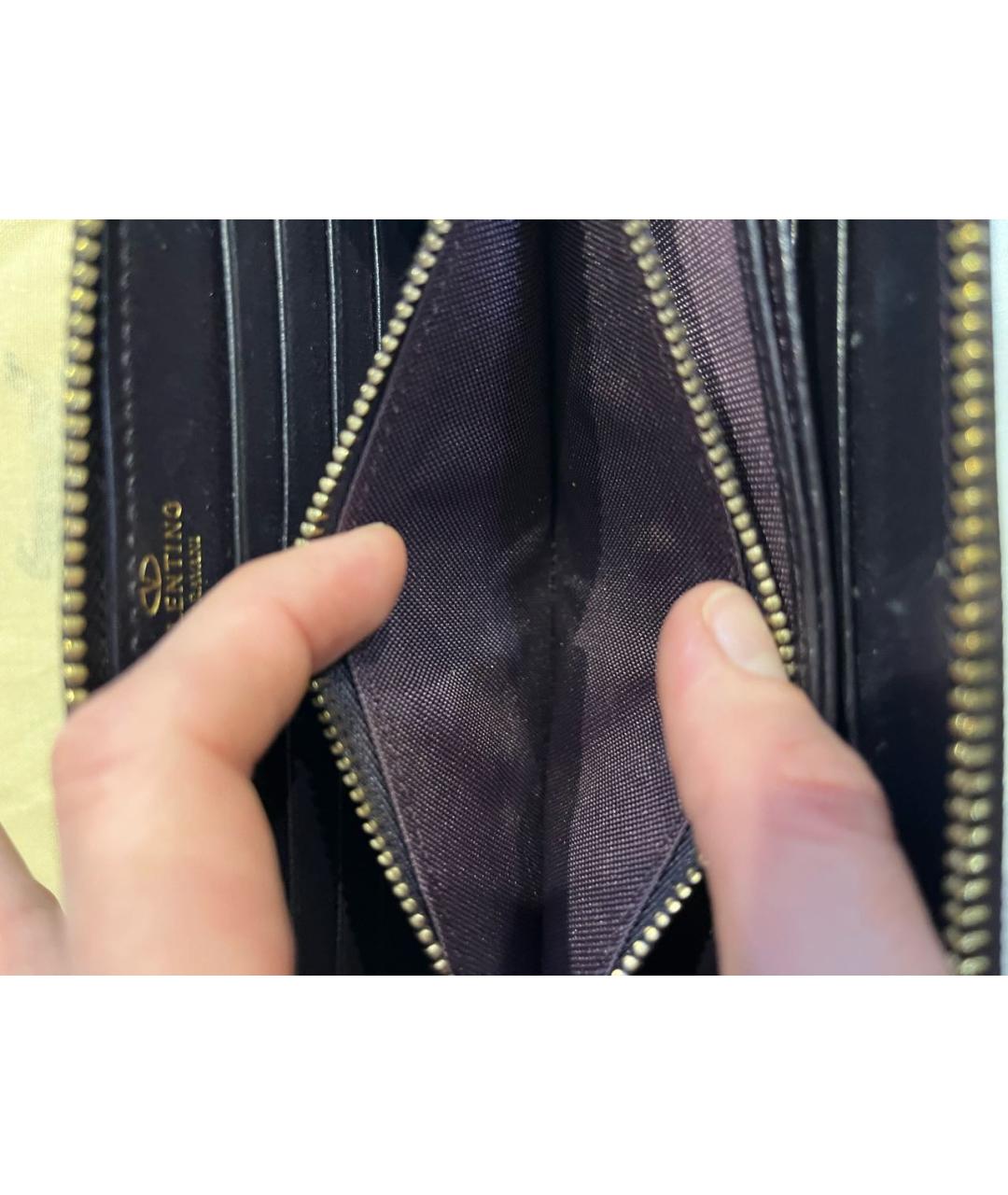 VALENTINO Фиолетовый кошелек из лакированной кожи, фото 5