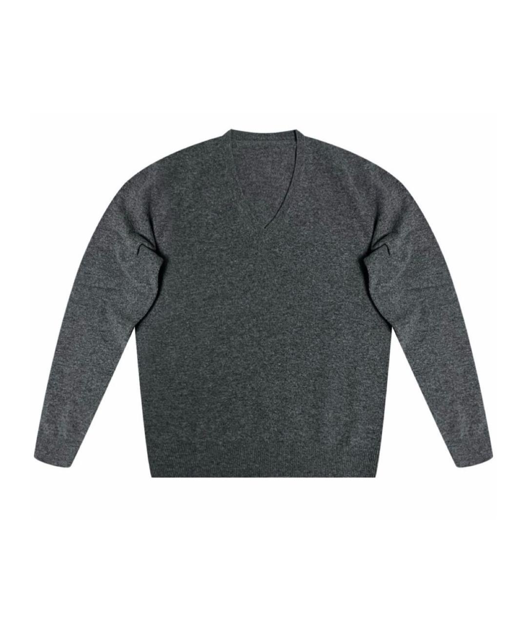 PRADA Серый шерстяной джемпер / свитер, фото 9