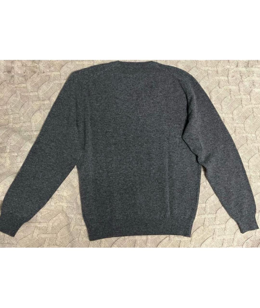 PRADA Серый шерстяной джемпер / свитер, фото 2