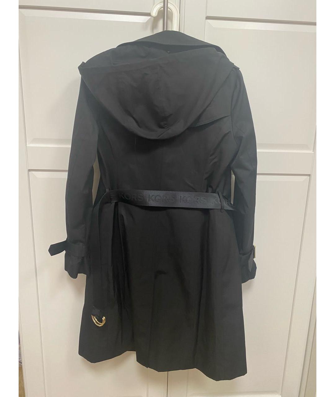 MICHAEL KORS Черный хлопковый тренч/плащ, фото 2